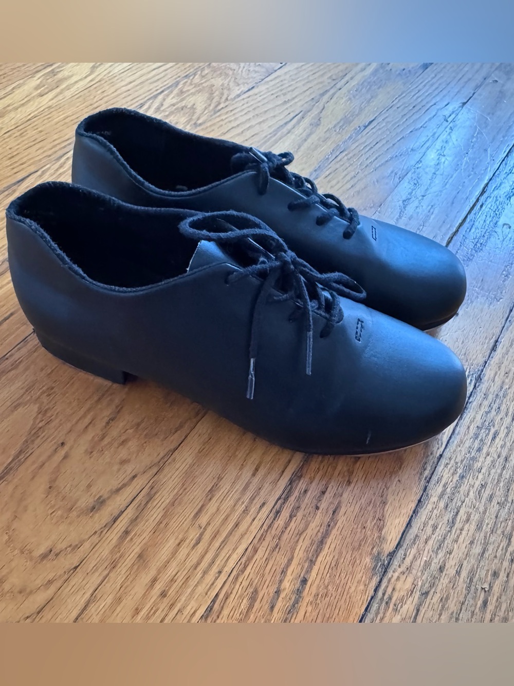 Women’s Capezio Black Lace-Up Tap Shoes Size 7